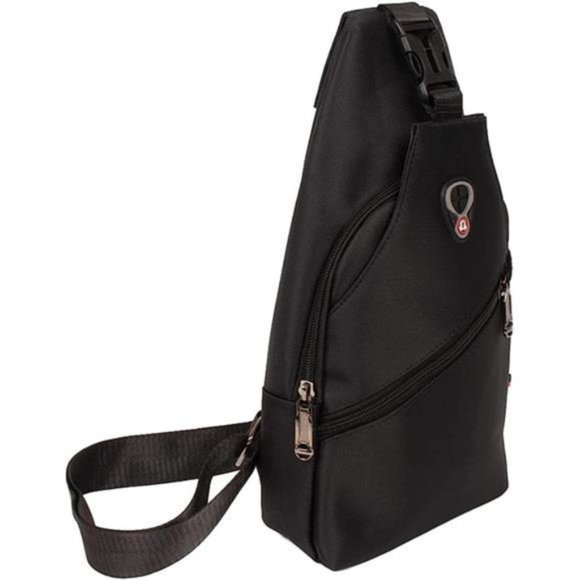 Crossbody Sling Bag with Adjustable Strap Black3 - Picture 6 of 7